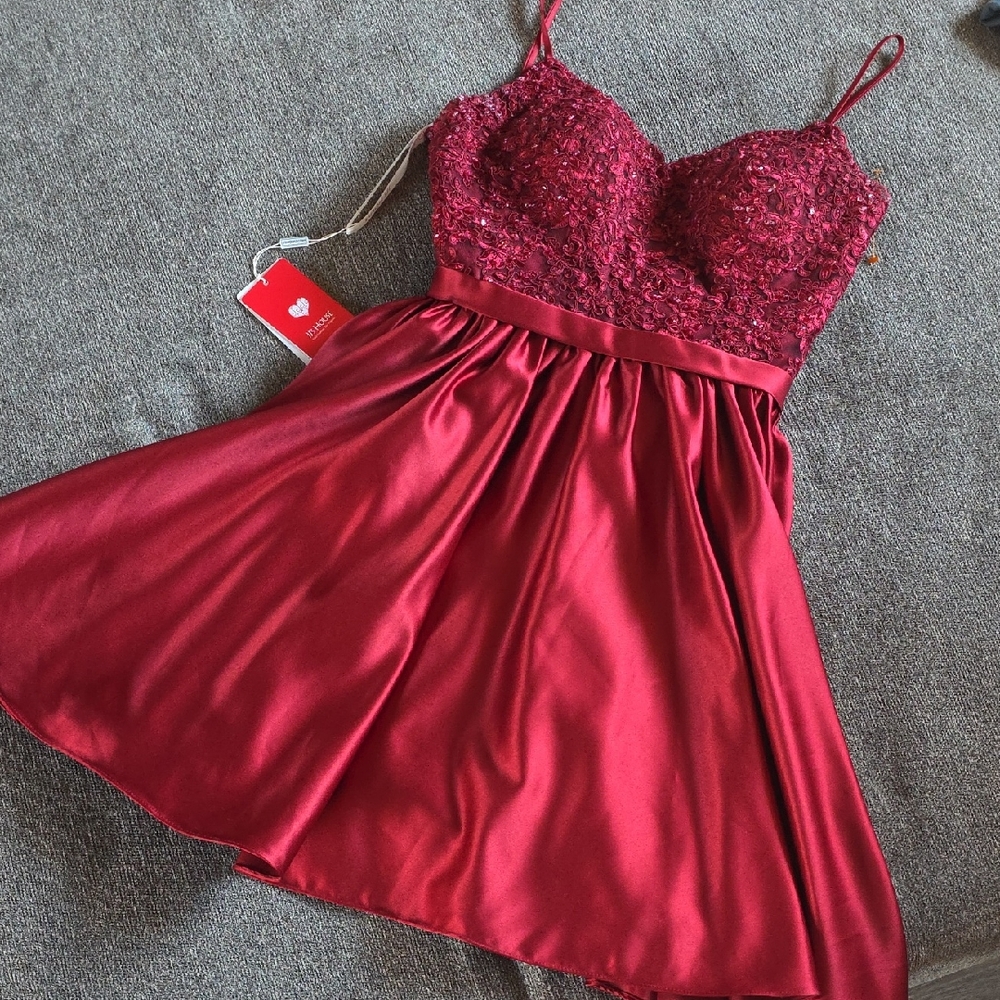 NWT JJs House Burgundy/red Cocktail Holiday Dress